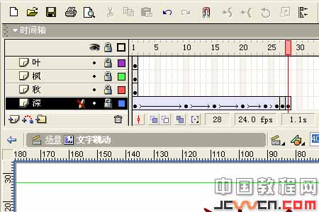 Flash制作文字跳动动画特效
