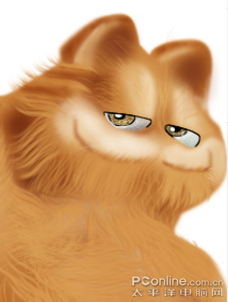 Photoshop轻松绘制至懒至酷加菲猫
