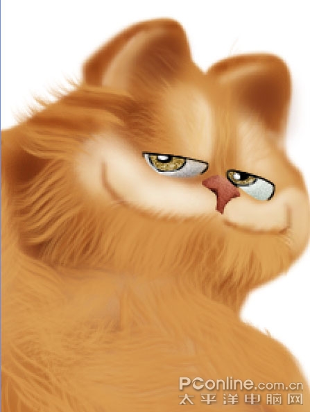 Photoshop轻松绘制至懒至酷加菲猫