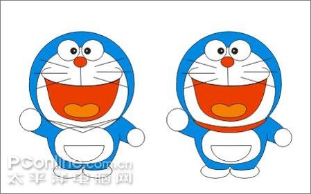 Coreldraw绘制可爱的机器猫 Coreldraw绘制可爱的机器猫