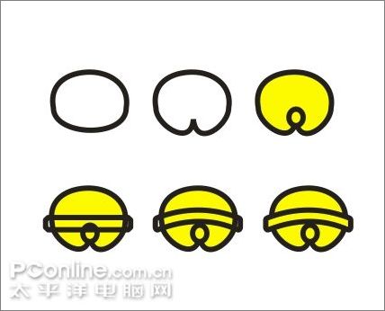 Coreldraw绘制可爱的机器猫 Coreldraw绘制可爱的机器猫