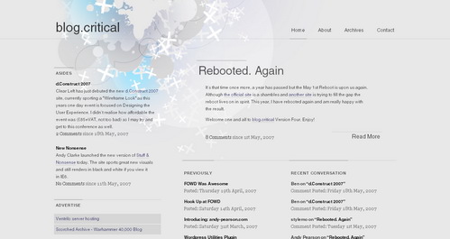 Solid and Serious Designs - blog.critical | Thoughts on The Web, Design, Gaming, Apple and Life by Andy Pearson