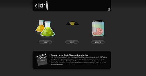 Solid and Serious Designs - elixir graphics | professional rapidweaver themes