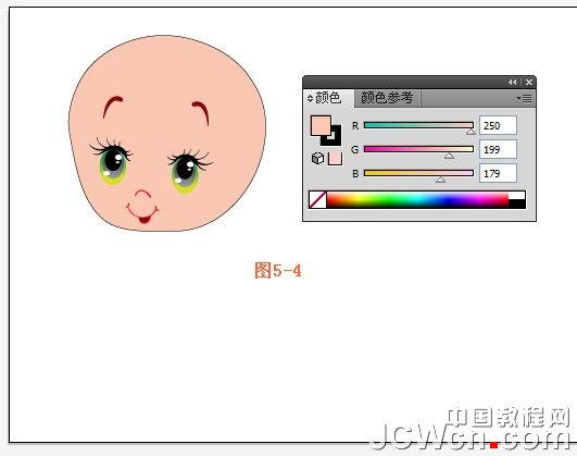 Illustrator鼠绘教程:教你画一个可爱卡通宝宝_中国教程网
