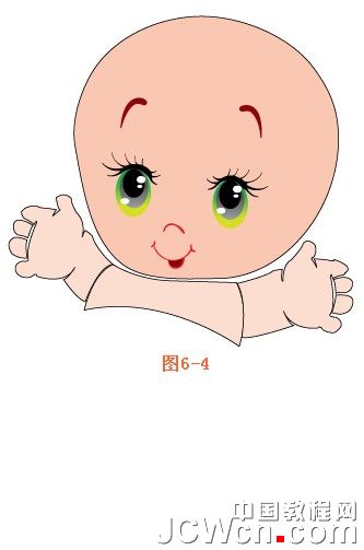 Illustrator鼠绘教程:教你画一个可爱卡通宝宝_中国教程网