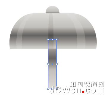 Illustrator鼠绘教程:渐变工具运用绘制金属闹钟_中国教程网