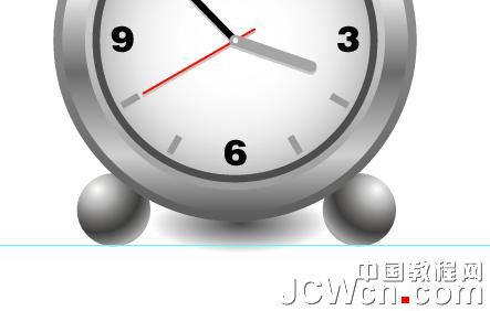 Illustrator鼠绘教程:渐变工具运用绘制金属闹钟_中国教程网