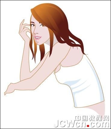 Illustrator���̳̣��廭����ϵ��֮�崿��Ů�Ļ���-��_�й��̳���