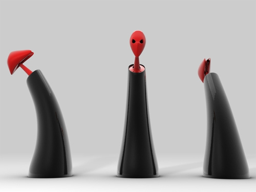 Red demon the wine bottle