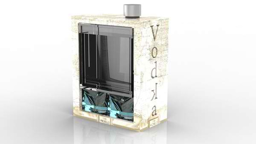Garrafa de vodka Wolf