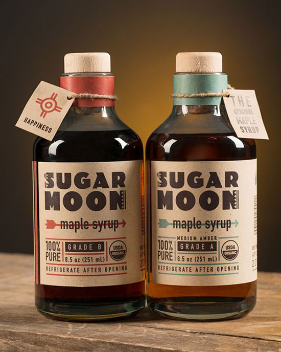 Sugar Moon Maple Syrup Packaging